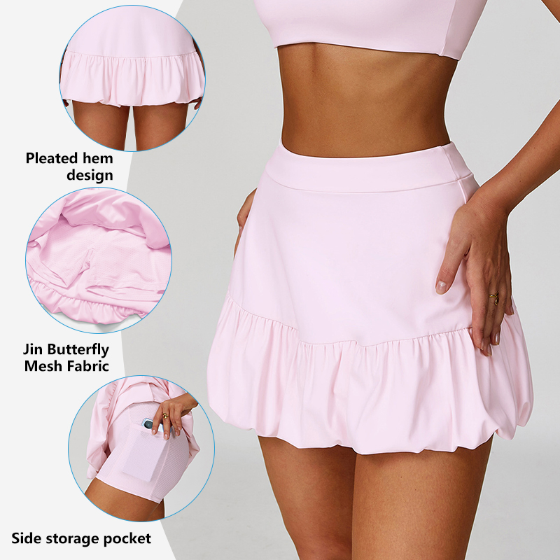 Falda mini deportiva de secado rápido, transpirable y anti-exposición para tenis y golf, ideal para fitness y ocio