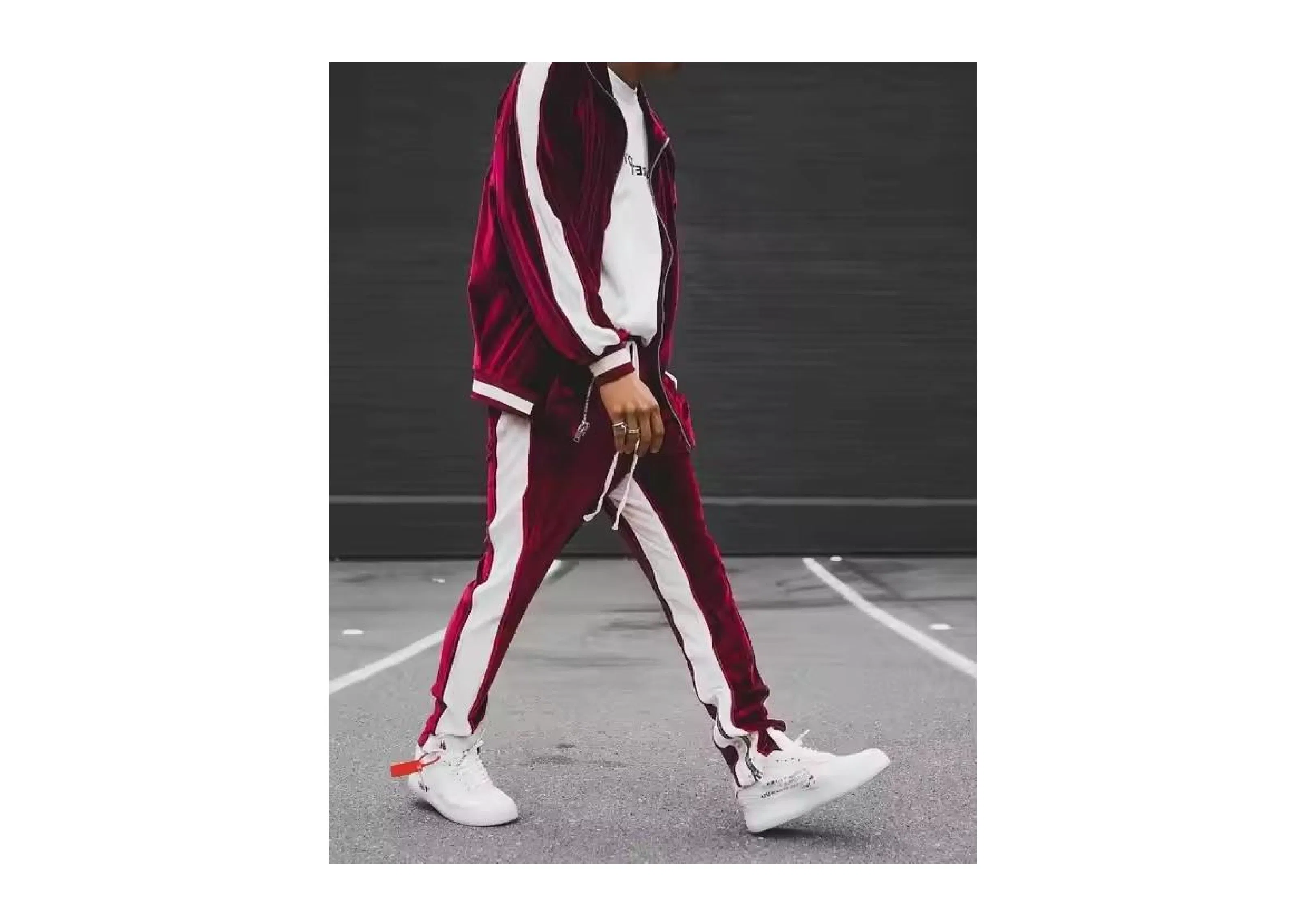 Conjunto de dos piezas para hombres - Ropa deportiva de terciopelo para correr despacio, ecológica y transpirable