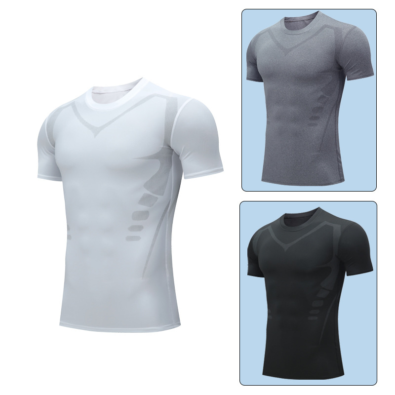 Mallas deportivas de manga larga para gimnasio, running, transpirables, absorbentes de sudor, camiseta de secado rápido