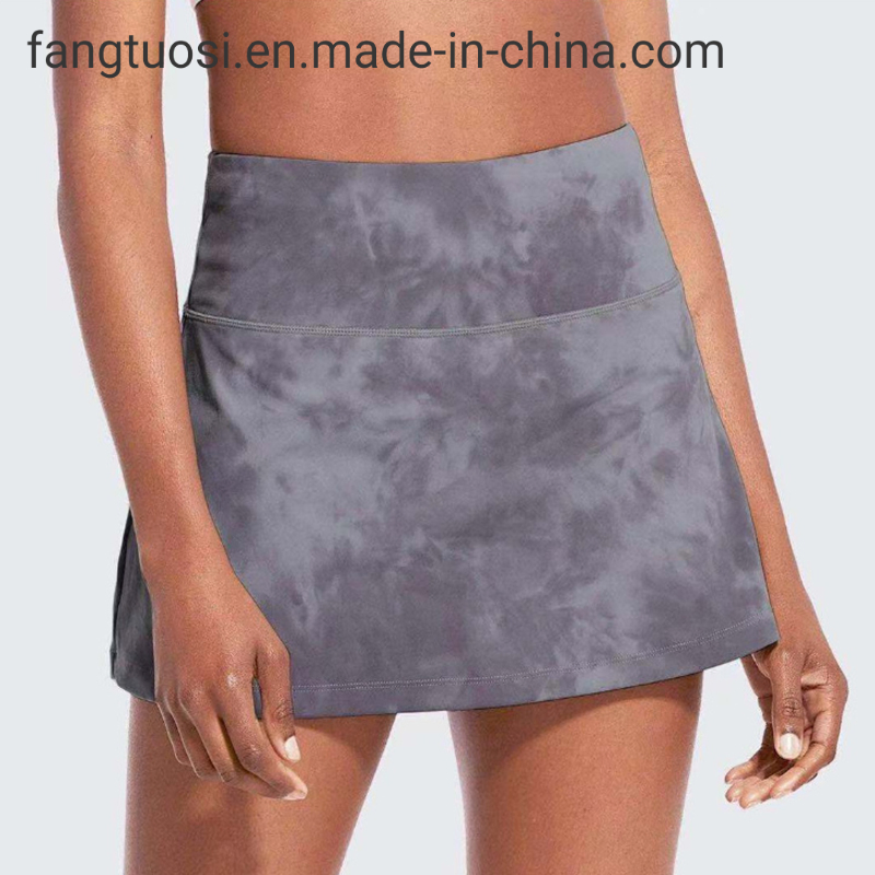Falda de golf para mujeres con pliegues, personalizada con estampado de teñido anudado, elástica y transpirable, ideal para animadoras, con bolsillos