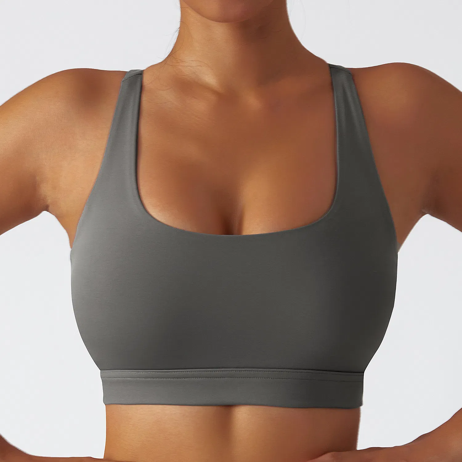 Sostenedor deportivo sin costuras para mujeres, parte superior de fitness, sujetador de alto impacto