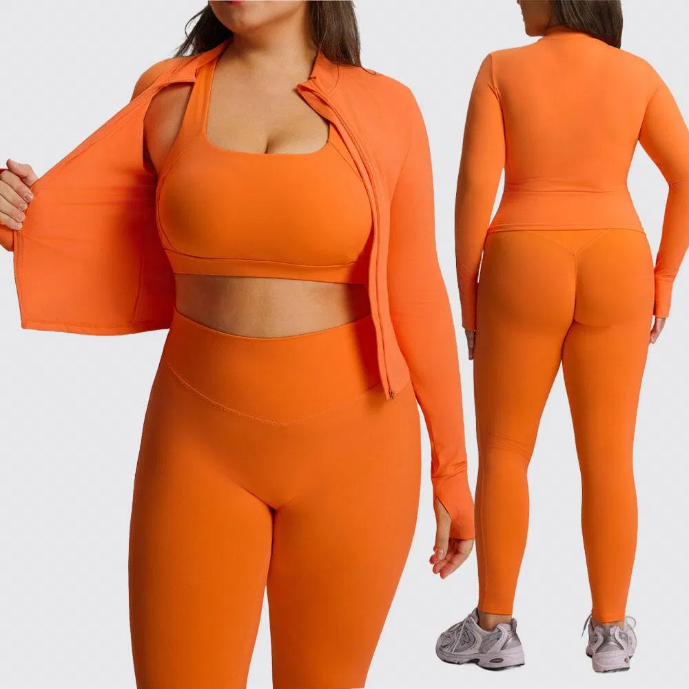 Conjunto de pantalones cortos de yoga de talla grande personalizado europeo americano con cintura elástica, suave, de tela ecológica y transpirable para deportes y fitness diario