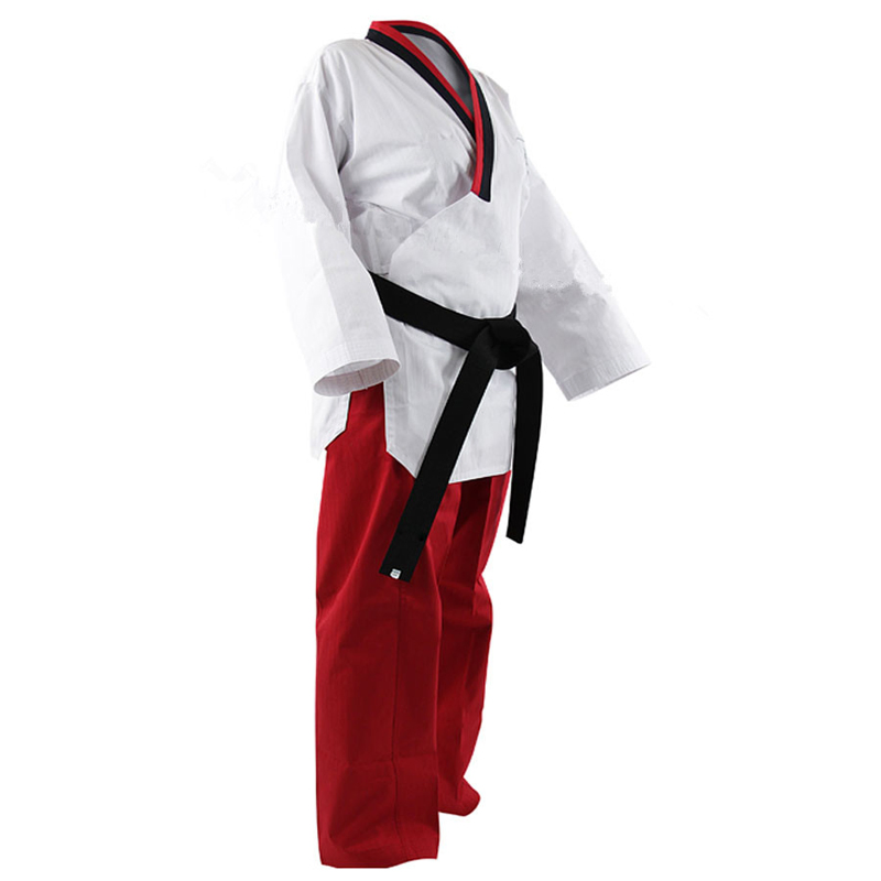 Ropa de Poomsae de Taekwondo con cuello en V de Artes Marciales