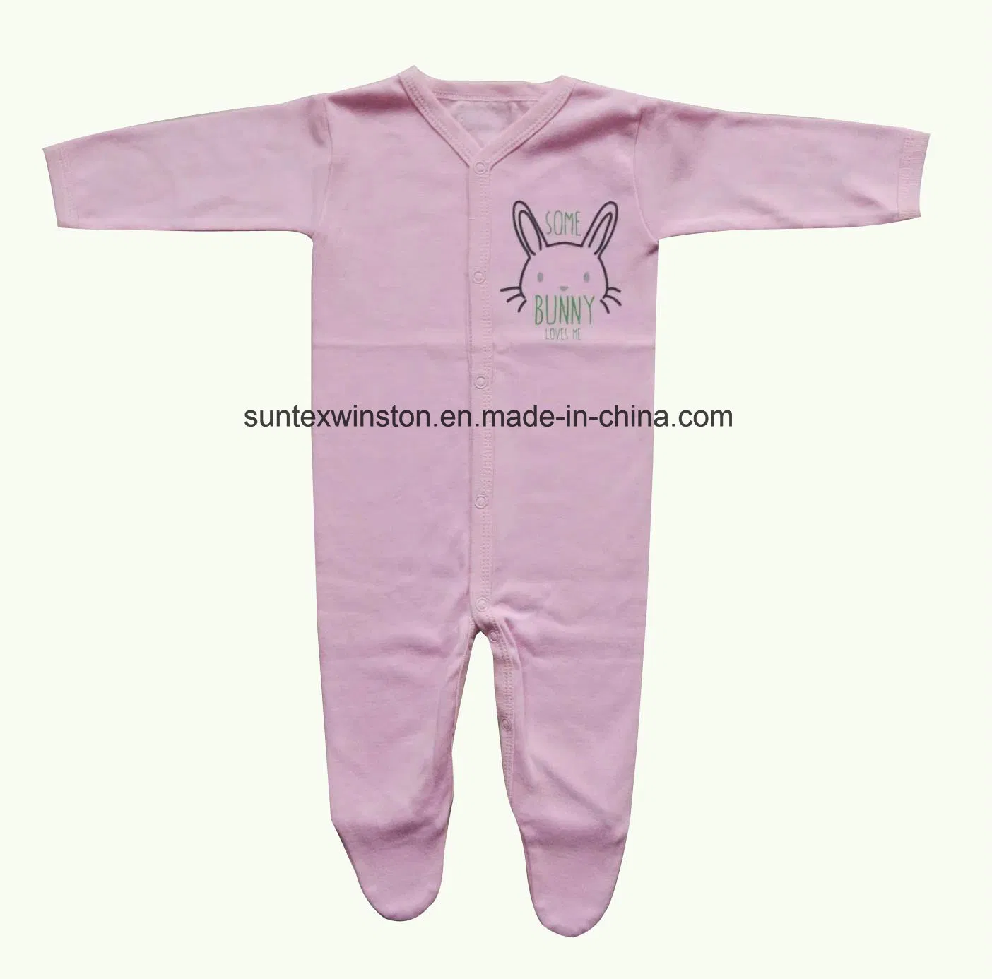Suave y transpirable 100% tela de algodón interlock ropa para bebés recién nacidos