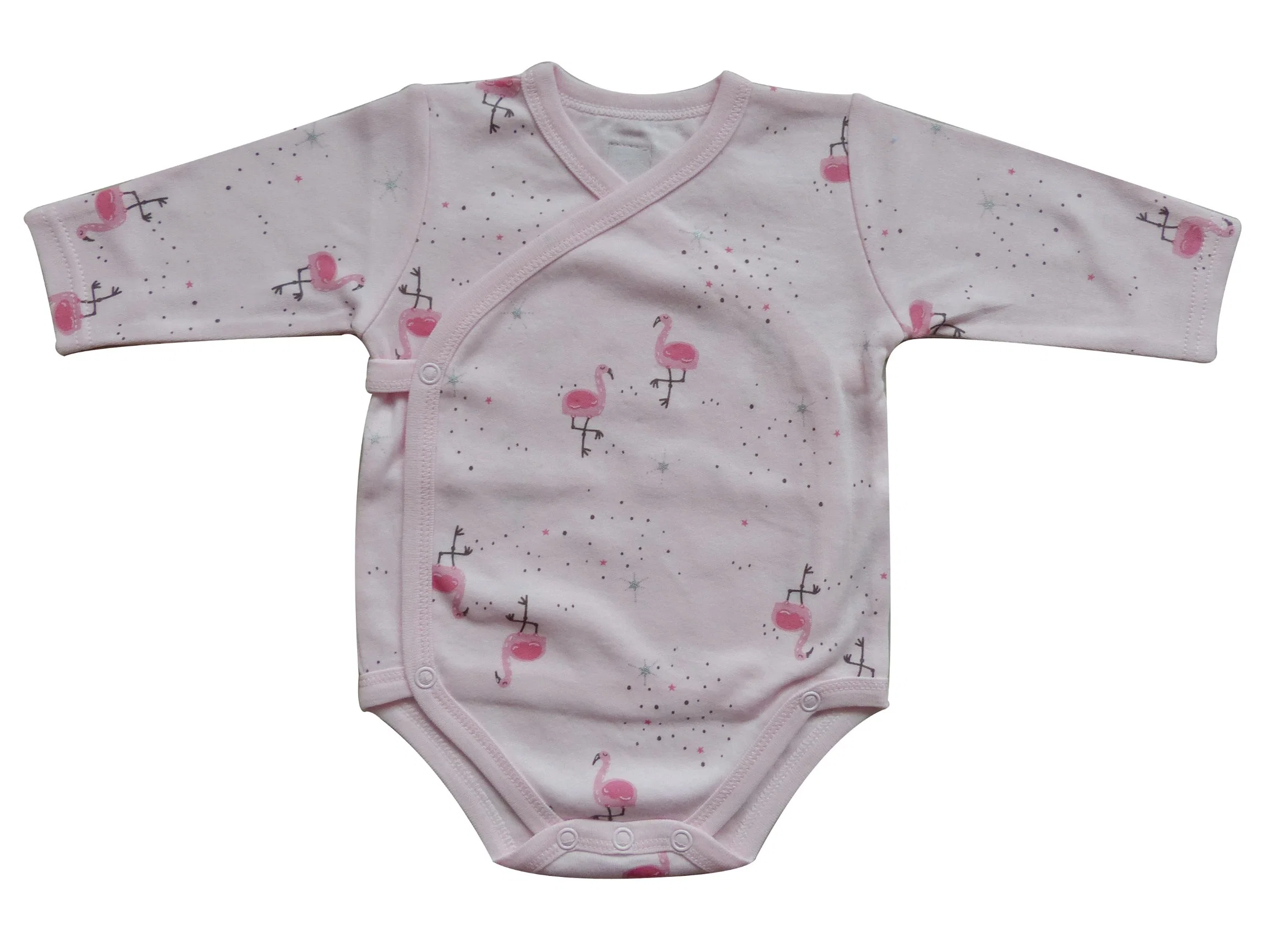 Suave y transpirable 100% tela de algodón interlock ropa para bebés recién nacidos