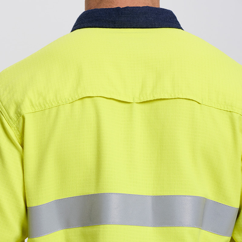 Camisa de trabajo de seguridad contra incendios para hombres, camisa de soldadura para trabajadores