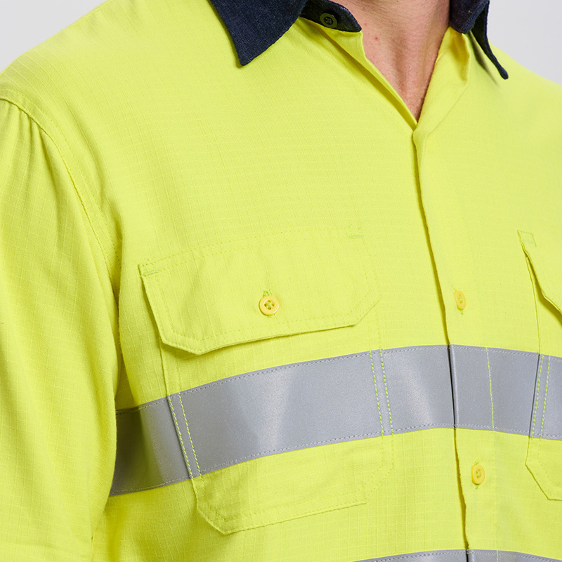Camisa de trabajo de seguridad contra incendios para hombres, camisa de soldadura para trabajadores
