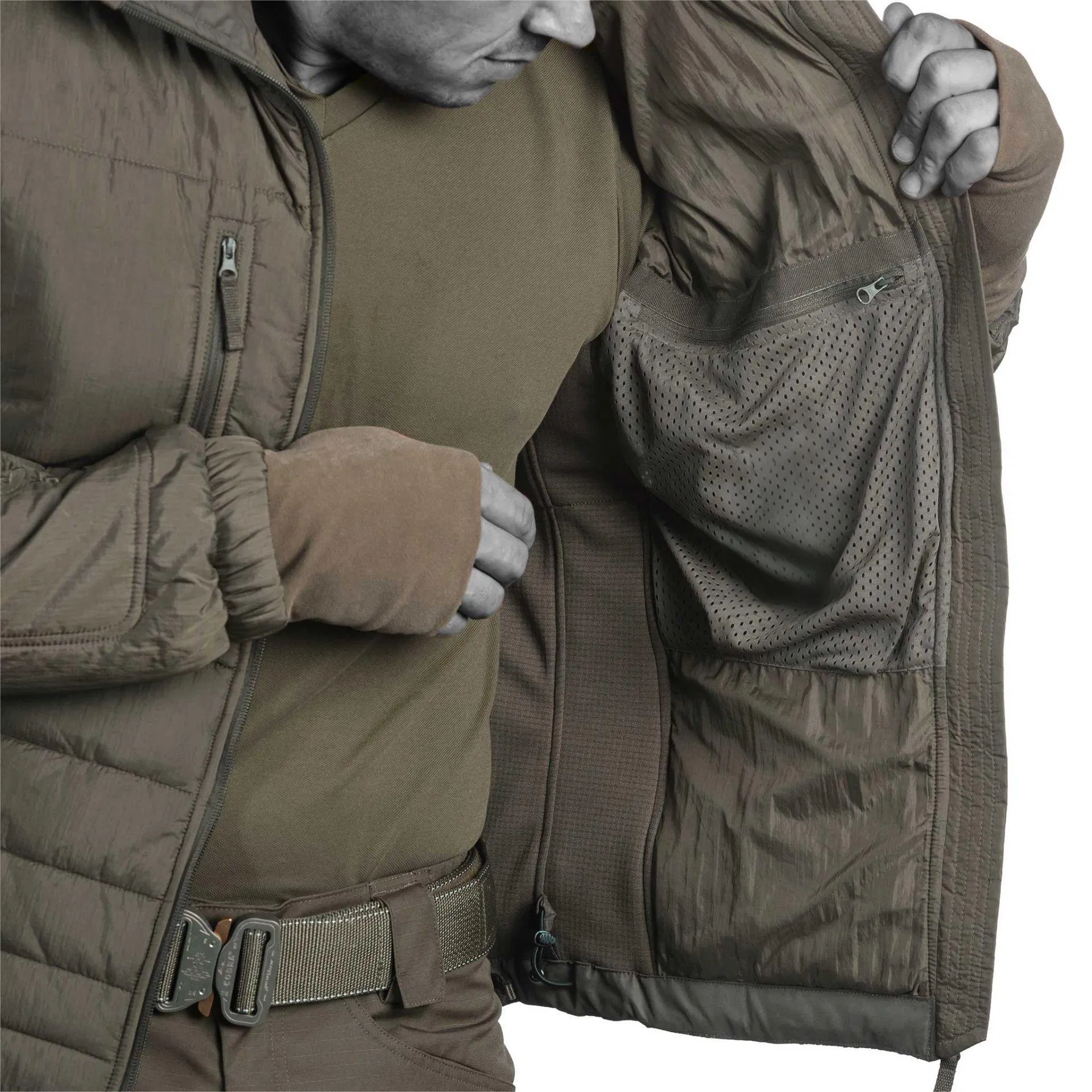 Chaqueta táctica acolchada para hombres
