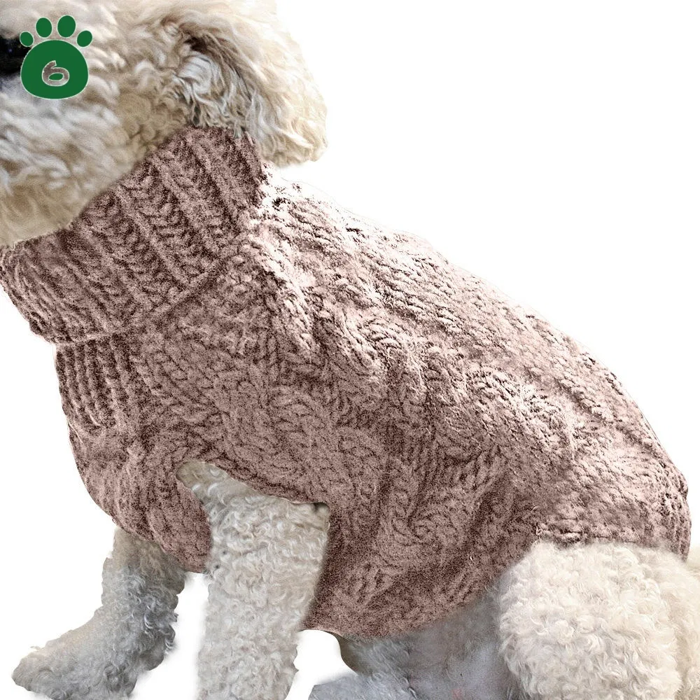 Suéteres y vestidos de lujo acogedores para invierno, ropa para gatos y perros
