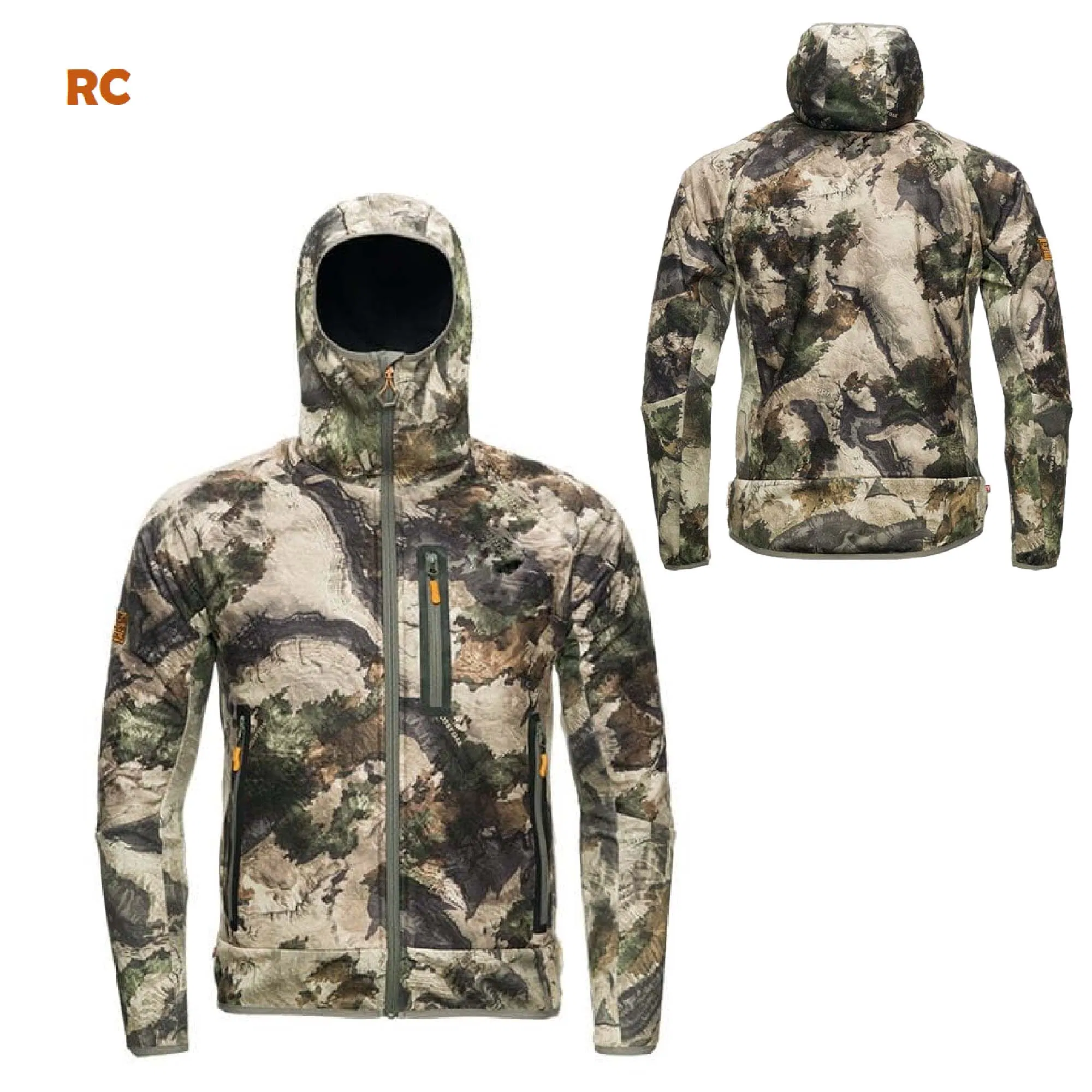 Chaqueta con capucha impermeable de concha dura de camuflaje, chaqueta para senderismo al aire libre, ropa de caza personalizada