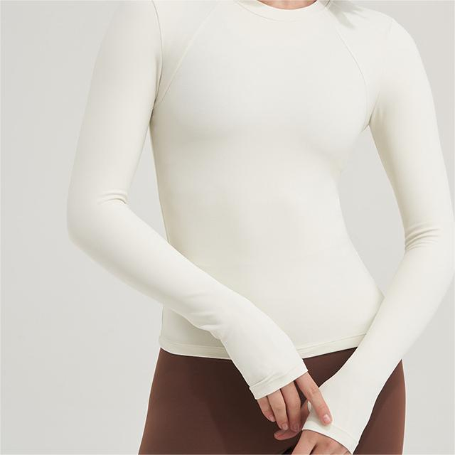 Prendas deportivas de manga larga de running de yoga de secado rápido
