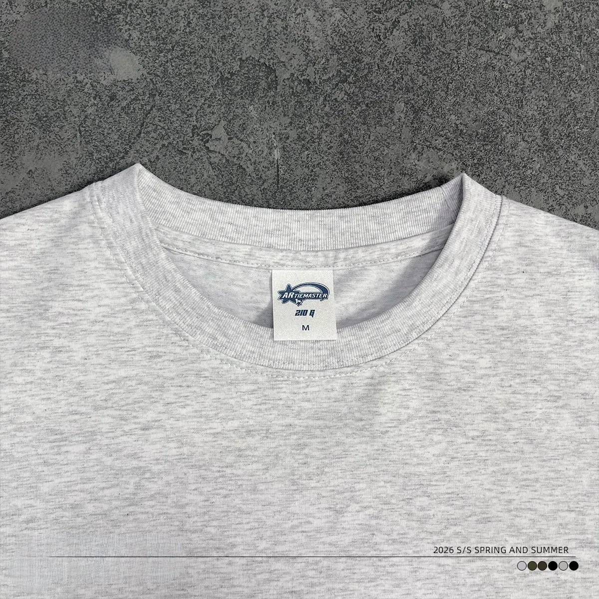 Serie de Sensación Fresca Deportes 210GSM Ajustado de Alta Elasticidad Moldeador Corto Fitness Corredor Ajustado de Manga Corta T-Shirt Solona
