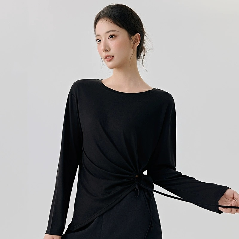 Precio de fábrica alta calidad camiseta de manga larga para mujer musulmana ajustada ropa deportiva ropa de entrenamiento