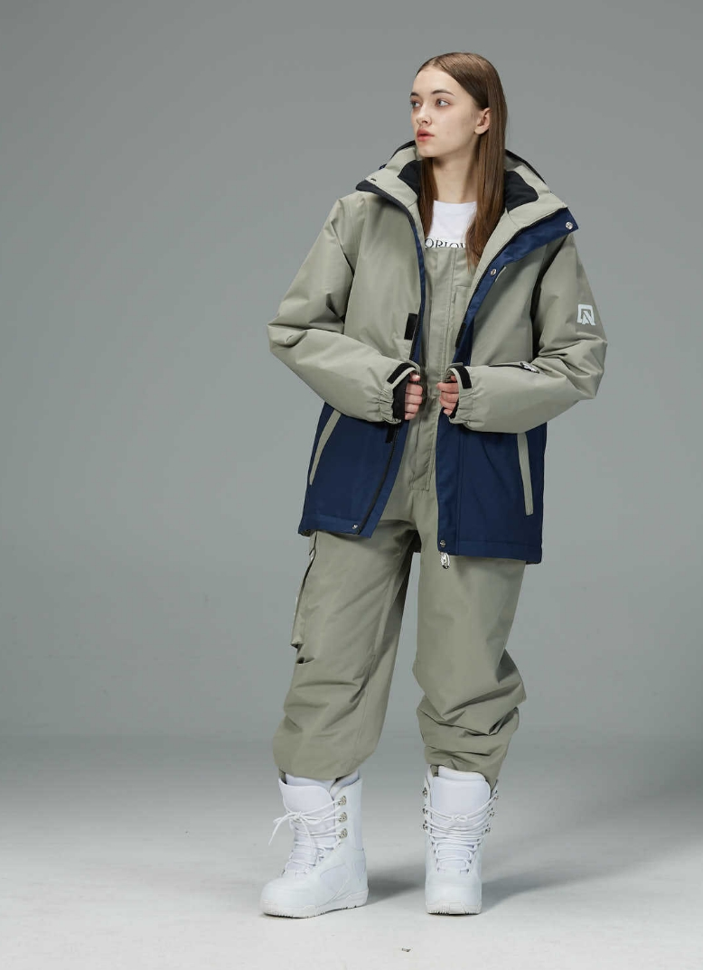 Ropa de esquí para mujeres, senderismo, esquí al aire libre, a prueba de viento, impermeable y cálida