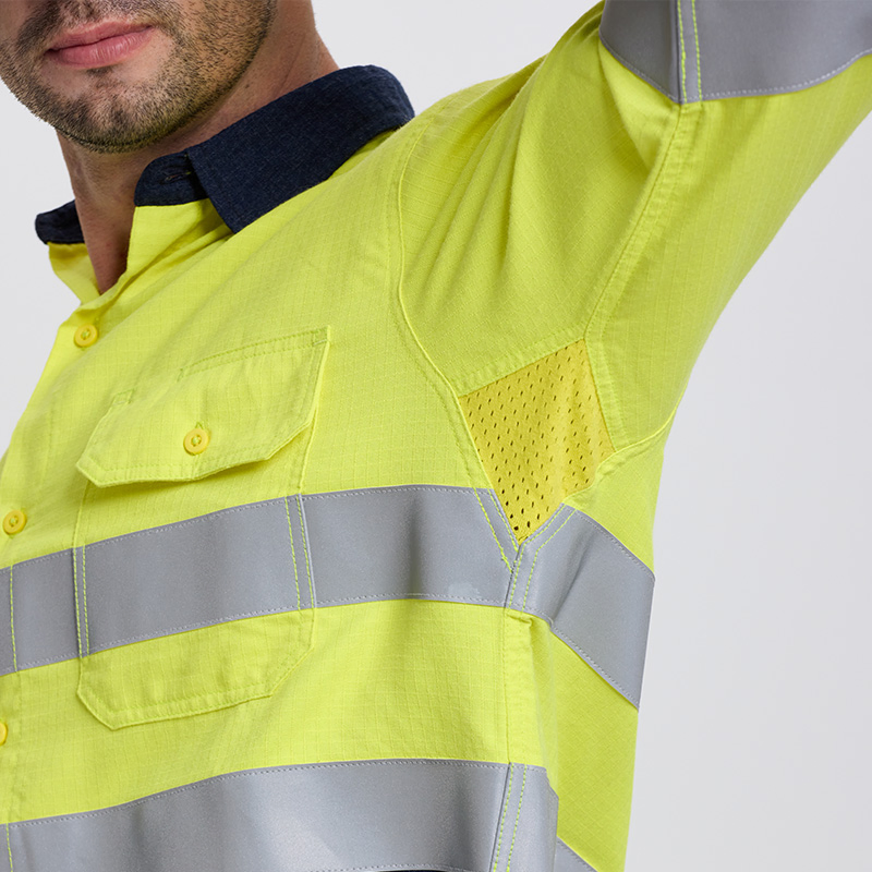 Camisa de trabajo de seguridad contra incendios para hombres, camisa de soldadura para trabajadores