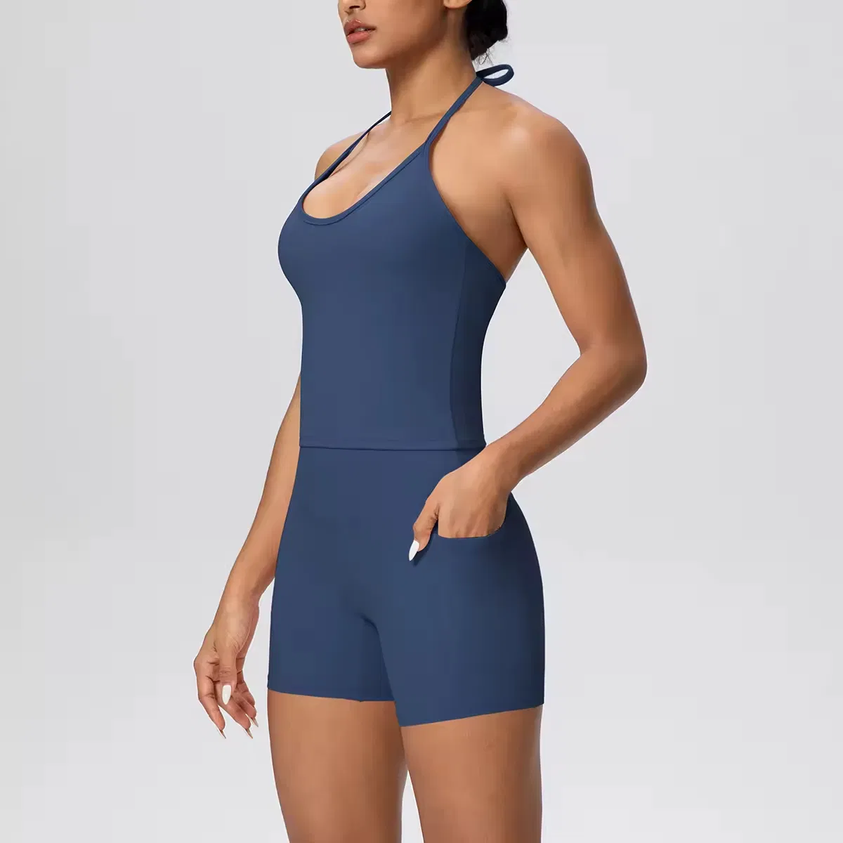 Ropa atlética suave, trajes casuales sexys para mujeres, conjunto de dos piezas para correr, set de tanque y pantalones cortos transpirables, ropa deportiva