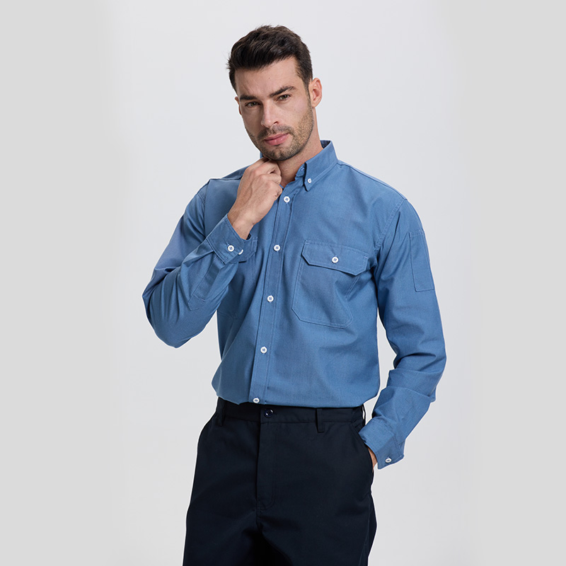 Proveedor de China Camisas de algodón retardantes de fuego UL Ropa de construcción para trabajo