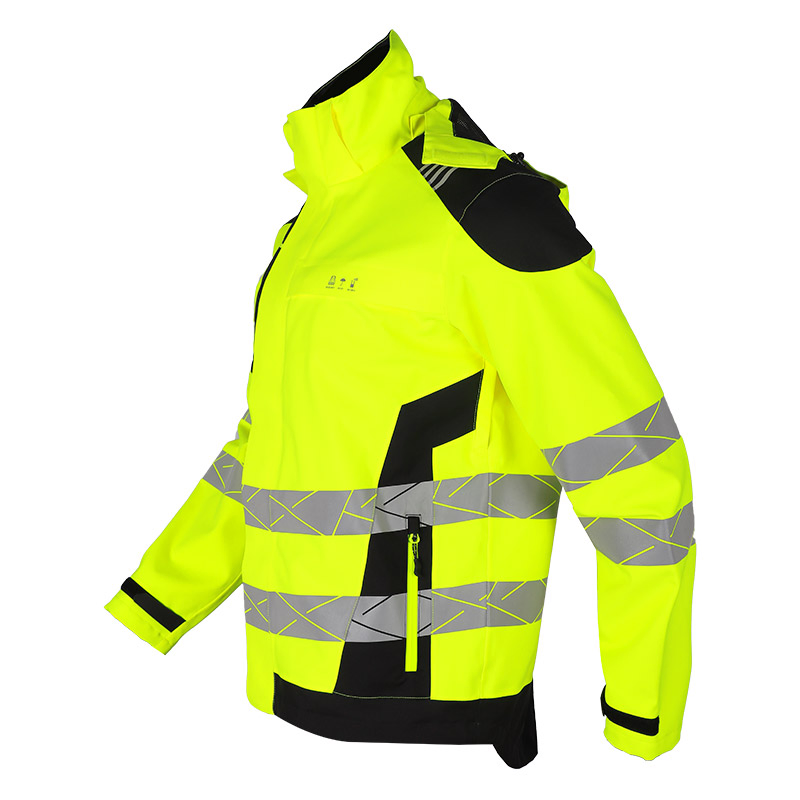 Chaqueta de seguridad visible de alta visibilidad, resistente al viento, para invierno y otoño, ropa de seguridad reflectante para trabajo al aire libre