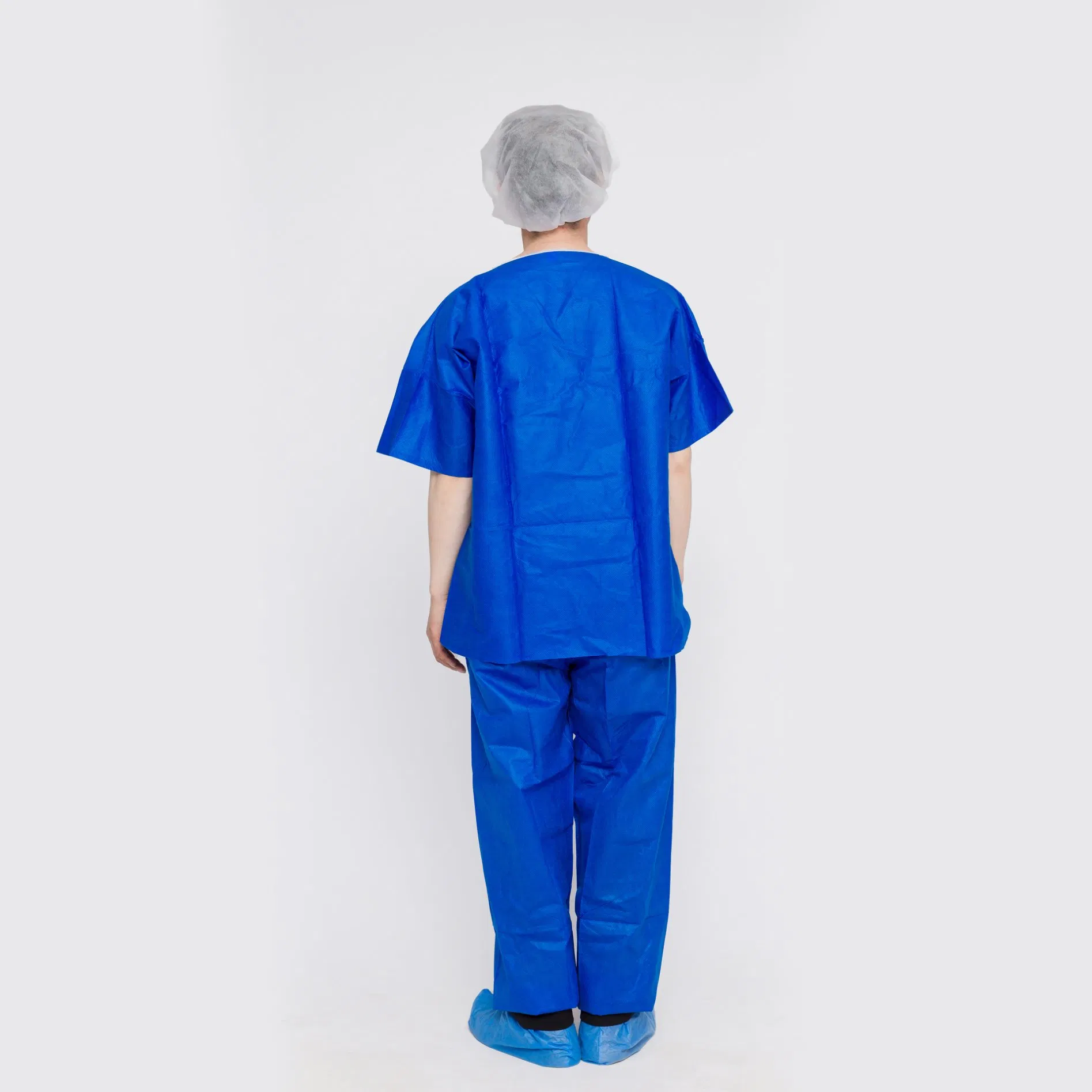Ropa de trabajo cómoda, impermeable y a prueba de polvo para el lavado a mano estándar con bolsillos, ropa protectora para trabajadores de la salud