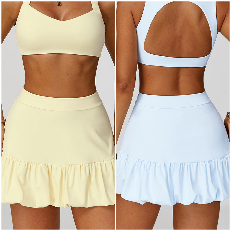 Falda mini deportiva de secado rápido, transpirable y anti-exposición para tenis y golf, ideal para fitness y ocio