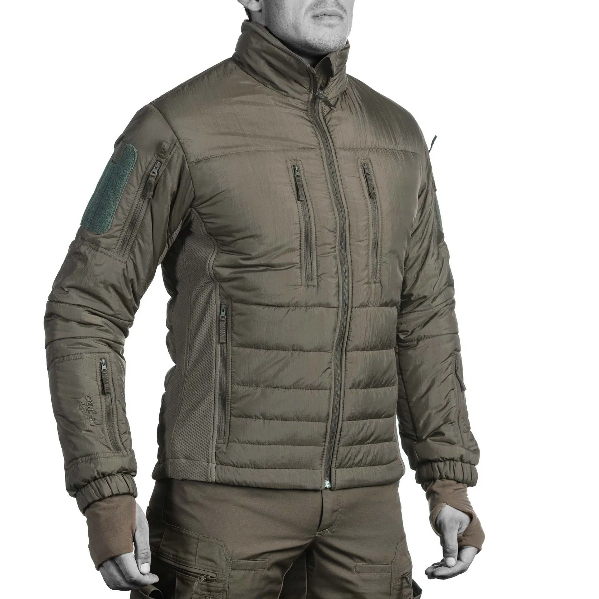 Suministro de fábrica chaqueta táctica de acolchado para hombres ropa de exterior y senderismo