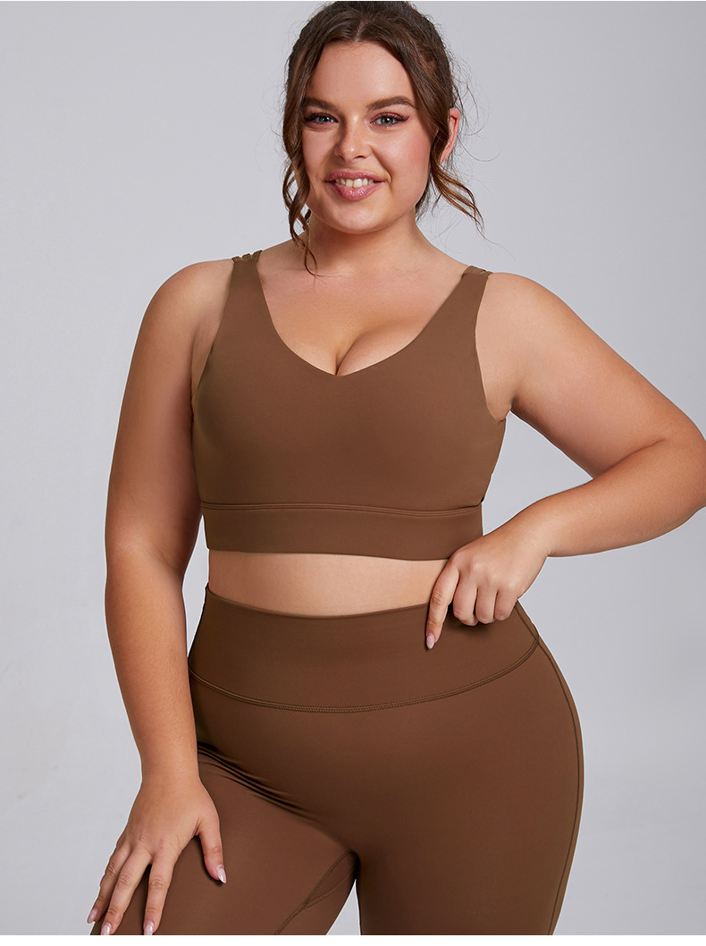 Nuevo estilo de venta caliente popular ropa deportiva para mujeres entrenamiento running tallas grandes tamaño grande Xs-3XL sujetador a juego con leggings de cintura alta