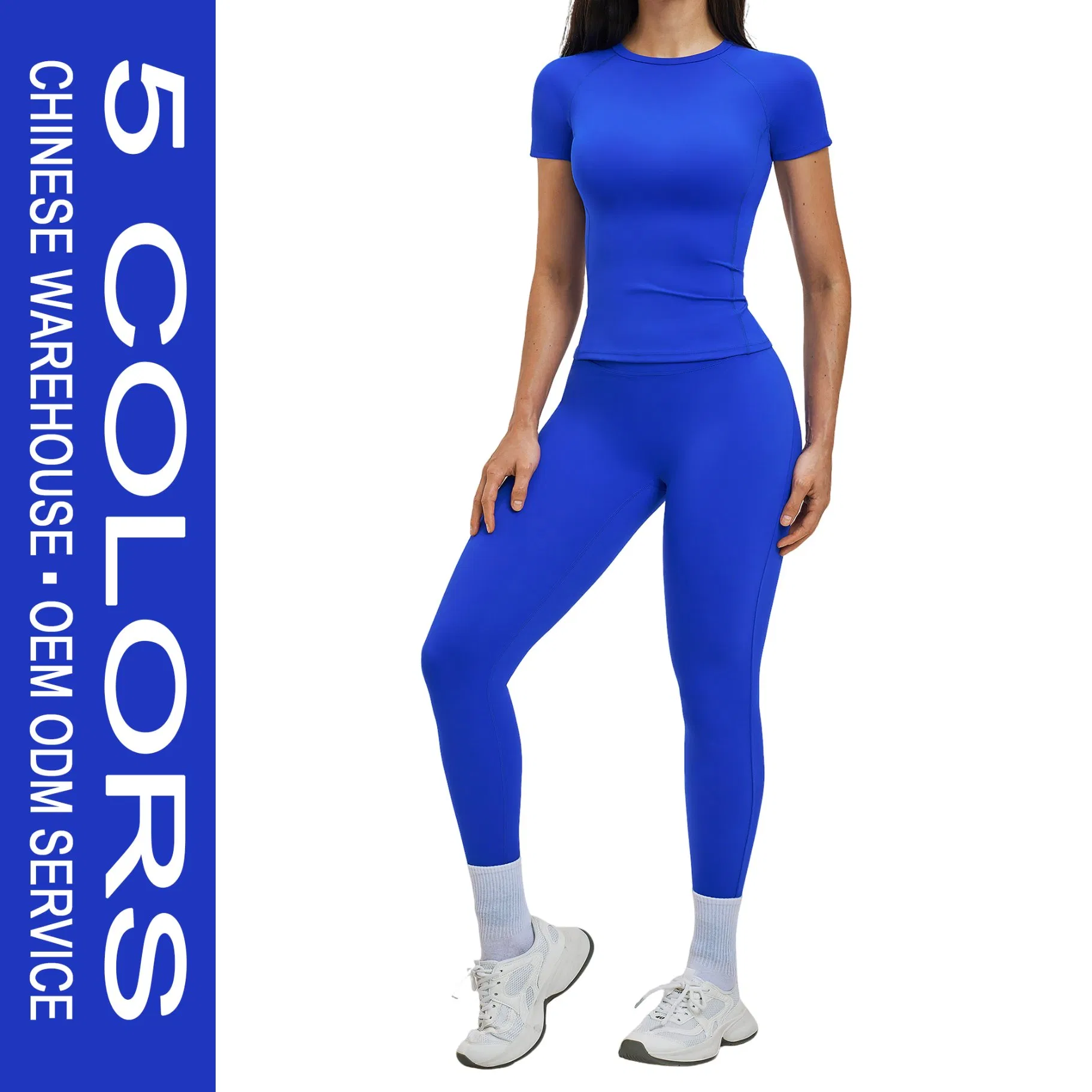 Conjunto de ropa de fitness a la moda que combina ropa de entrenamiento para mujeres, yoga, pilates, correr, tela elástica, diseño que realza el trasero, ropa deportiva asequible