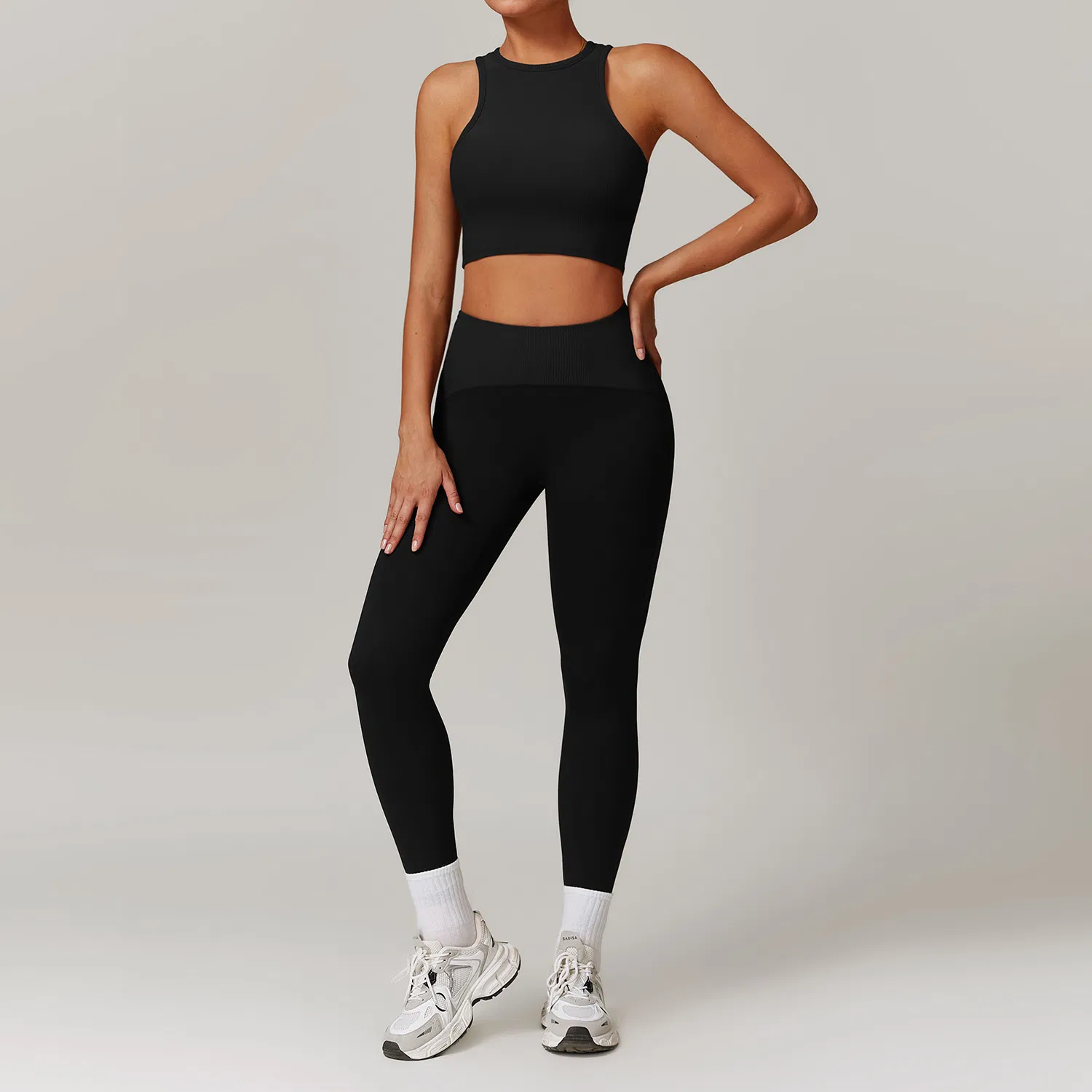 Conjunto de yoga de cintura alta, chaqueta, top, sujetador, ropa de entrenamiento para mujeres