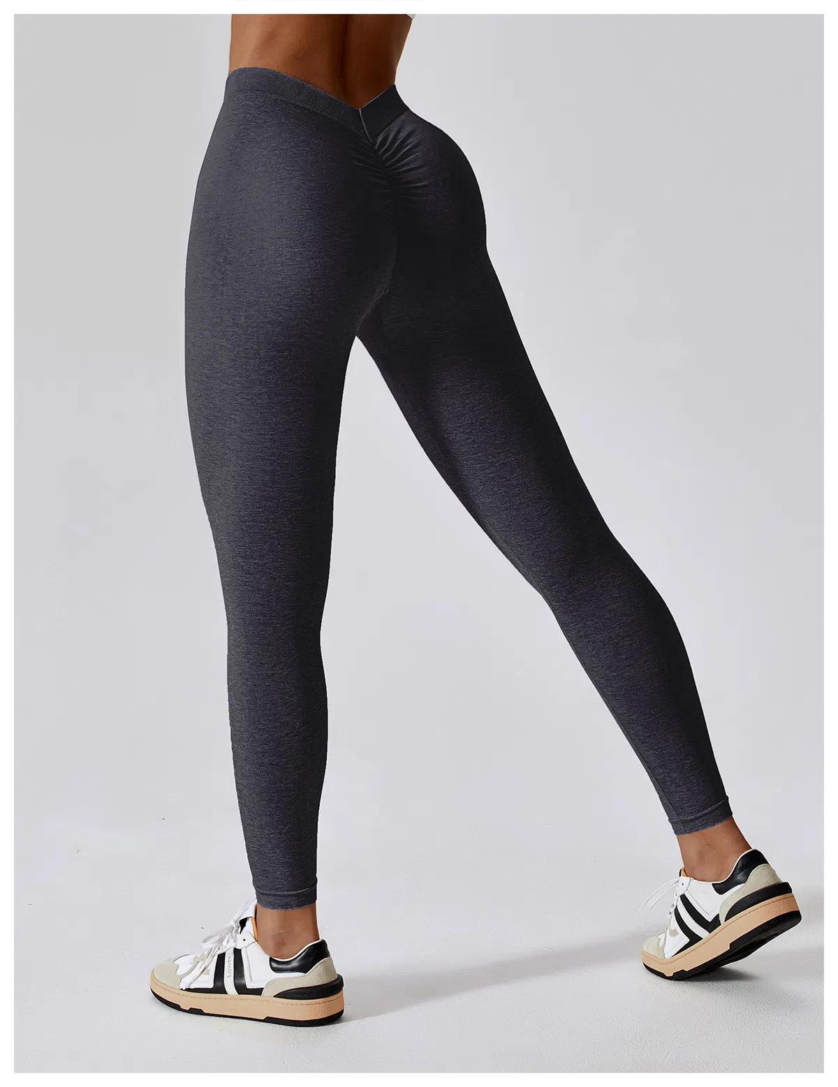 Pantalones de fitness de cintura alta elásticos y sin costuras, mallas ajustadas para correr al aire libre, ropa deportiva de yoga para mujeres
