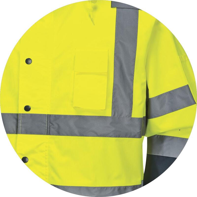 Chaqueta Reflectante Personalizada Cálida y Resistente al Agua Ropa de Seguridad Reflectante para Exterior Nocturno