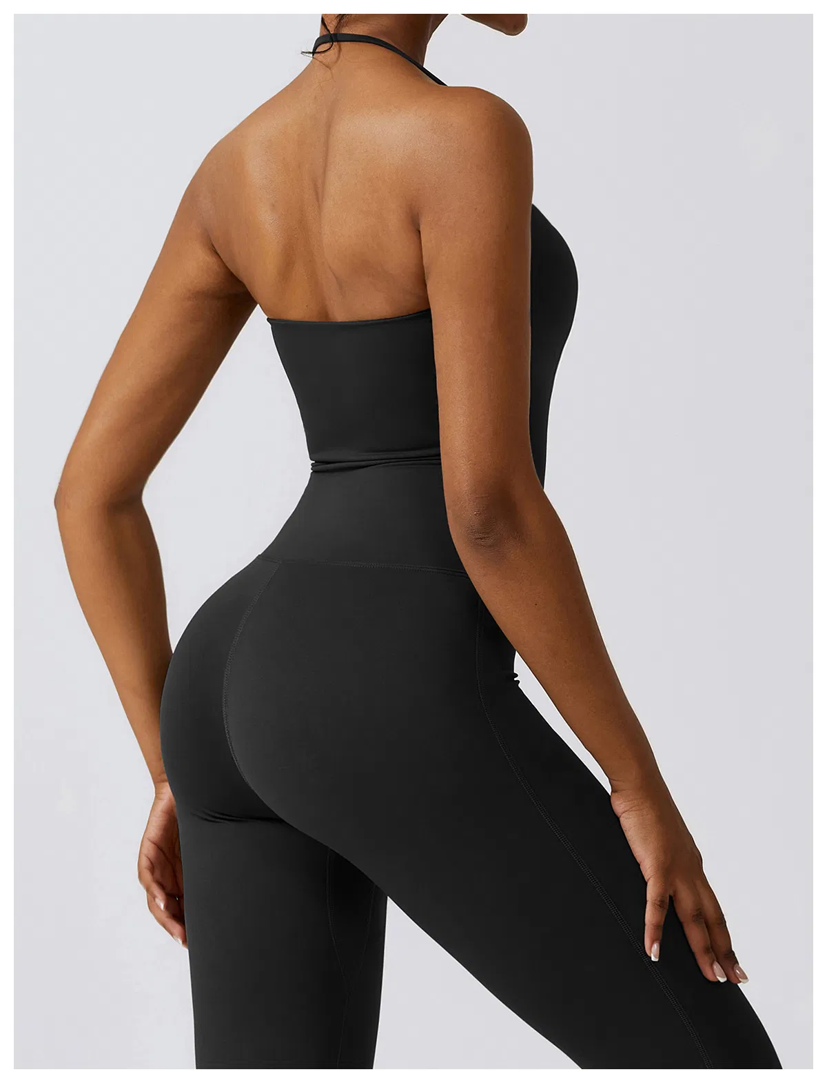Nuevo diseño de mono de yoga para mujeres, mono acampanado, ropa de fitness para gimnasio y pilates