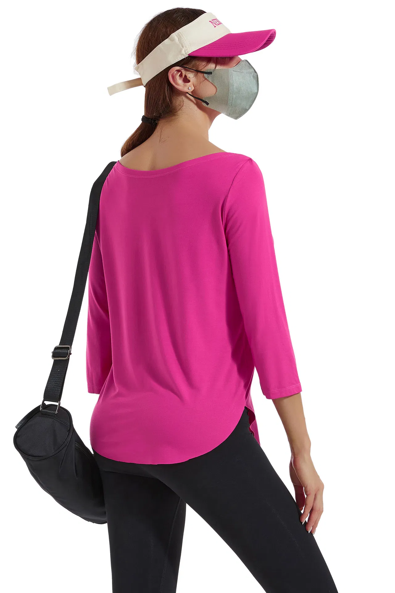 Ropa de yoga suelta de gran tamaño para mujeres en primavera y verano, ropa de gimnasio para entrenamientos, camisetas de manga larga