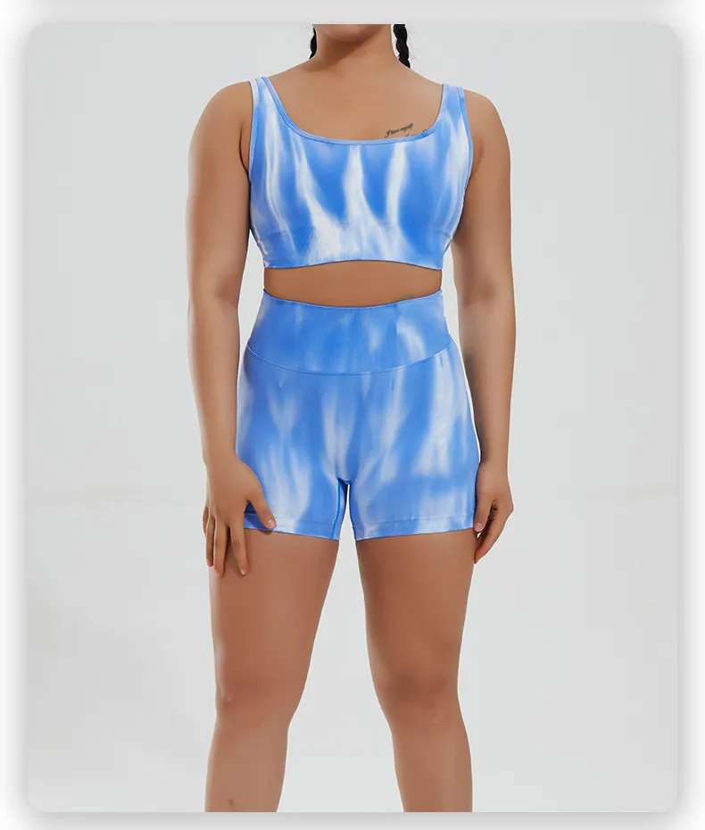 Conjunto de yoga teñido anudado 2