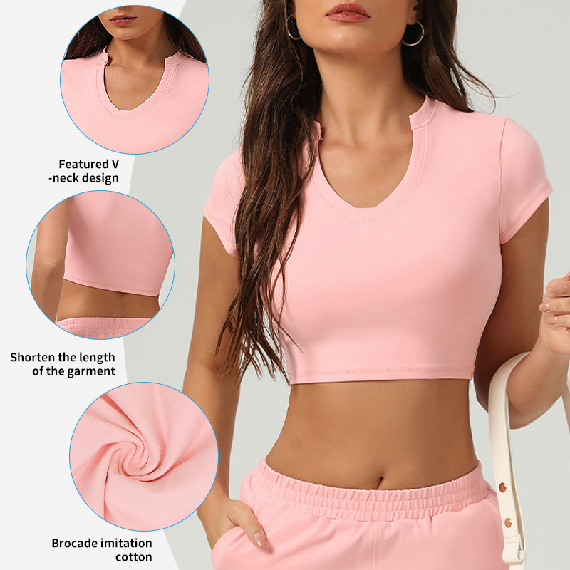 Camisetas deportivas de protección solar para mujeres, camiseta de ocio al aire libre, ajustada, de secado rápido, ropa de yoga y fitness