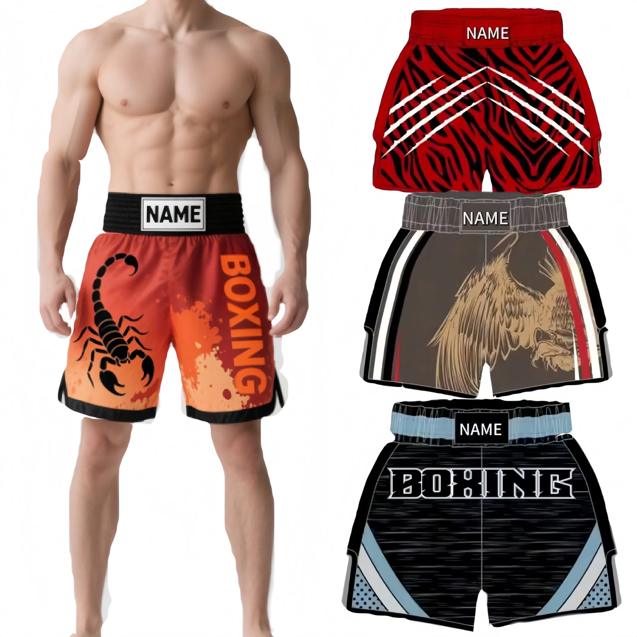 Diseño personalizado de ropa de boxeo duradera, ropa de MMA, ropa de Muay Thai, uniformes de artes marciales para fitness, conjunto de boxeo para niños