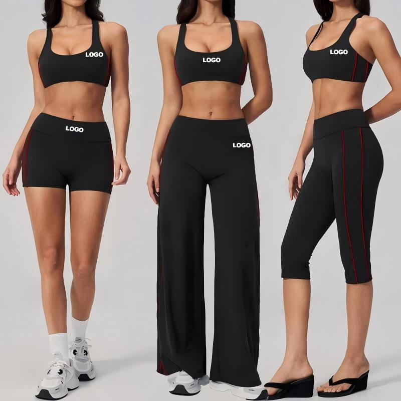 2PCS Traje de yoga para mujeres, conjunto de gimnasio, ropa para correr, ropa de entrenamiento, pantalones capri, sujetador deportivo, ropa atlética, ropa de yoga, ropa deportiva