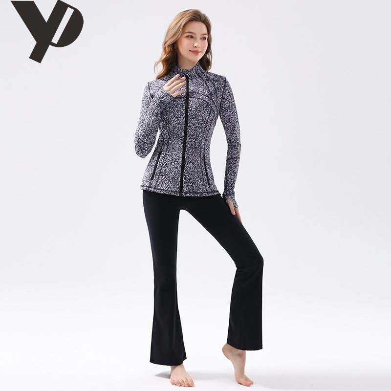 Chaqueta ajustada para mujeres de deporte transpirable y ecológica con bolsillos con cremallera, ropa exterior deportiva