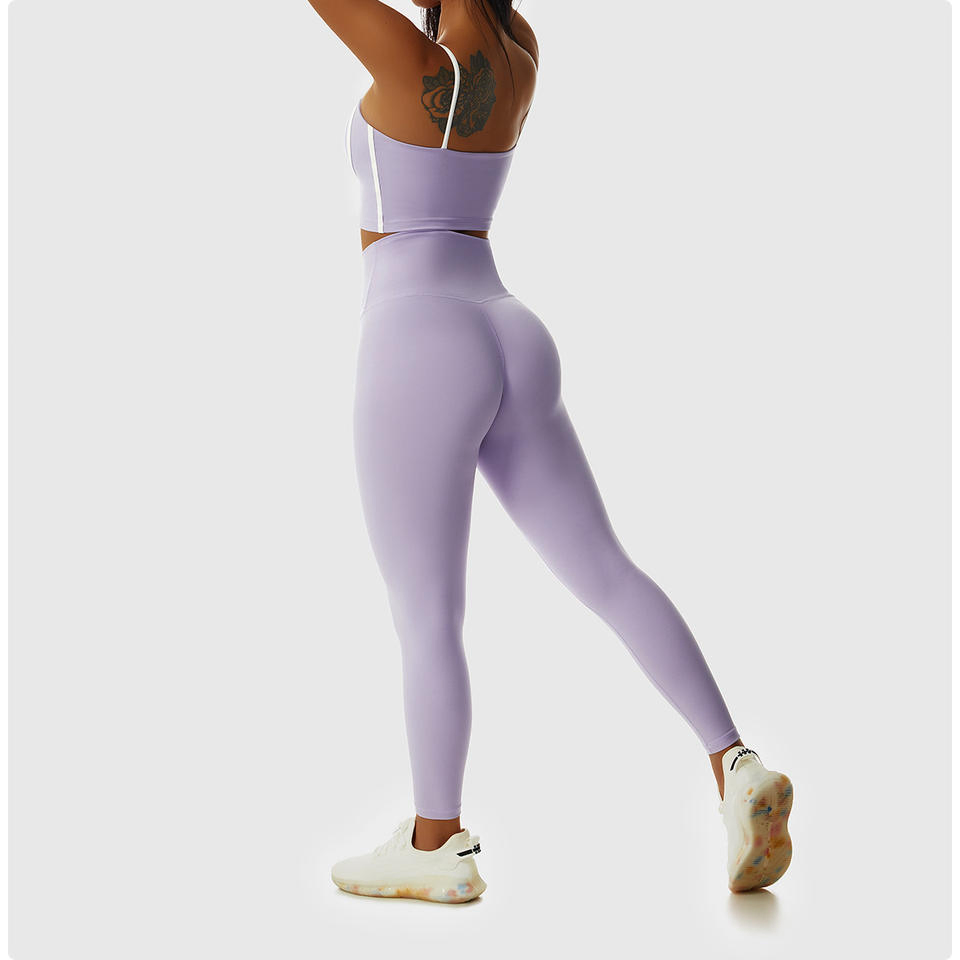 Top de yoga sin costuras para mujer, transpirable, pantalones deportivos, ropa de fitness para correr al aire libre