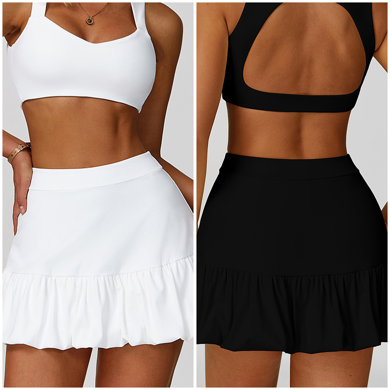 Falda mini deportiva de secado rápido, transpirable y anti-exposición para tenis y golf, ideal para fitness y ocio
