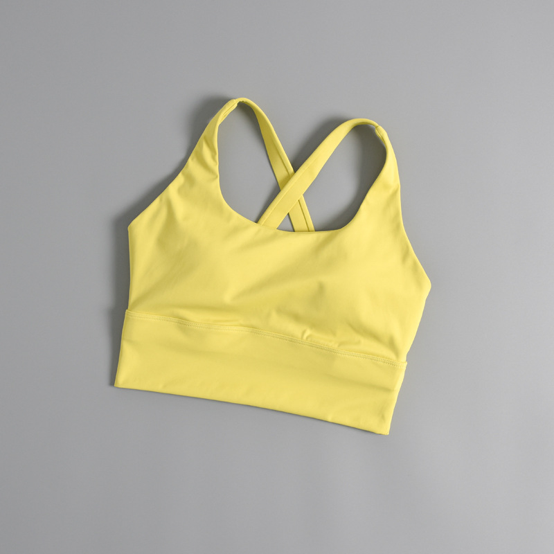 Top de deporte para mujeres con almohadillas fijas sin costuras para correr, fitness, saltar la cuerda, yoga y ropa deportiva activa