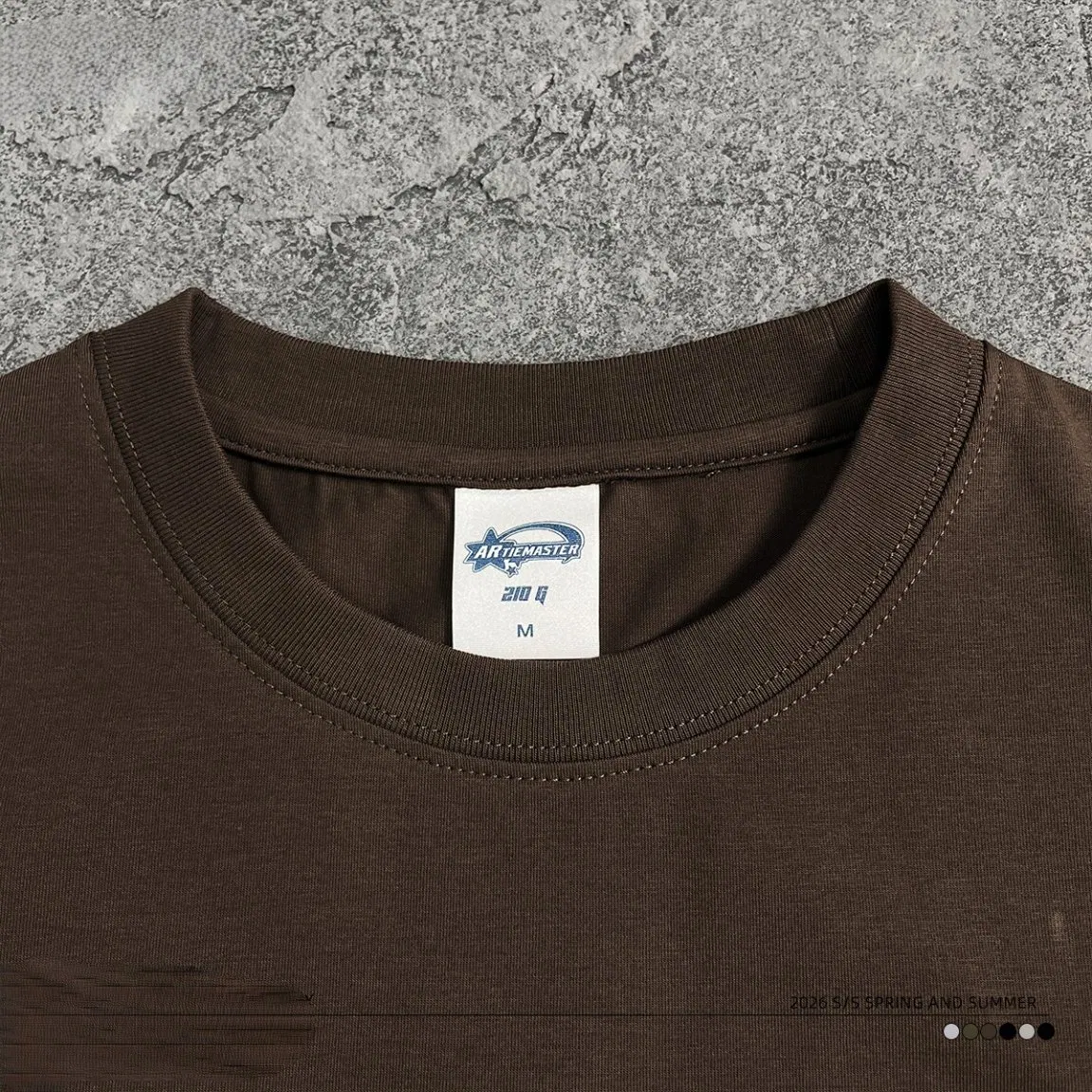Serie de Sensación Fresca Deportes 210GSM Ajustado de Alta Elasticidad Moldeador Corto Fitness Corredor Ajustado de Manga Corta T-Shirt Solona