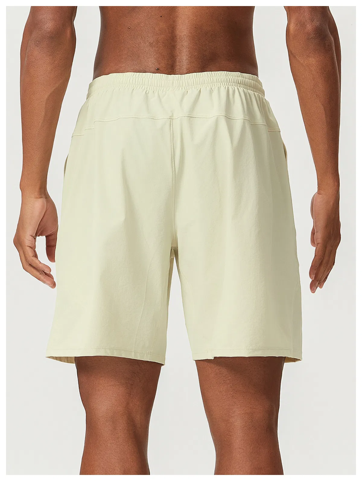 Pantalones cortos de moda deportivos para hombres, transpirables, de spandex, anti-UV, de secado rápido, con cordón, ropa de running, gimnasio, senderismo, ropa de exterior