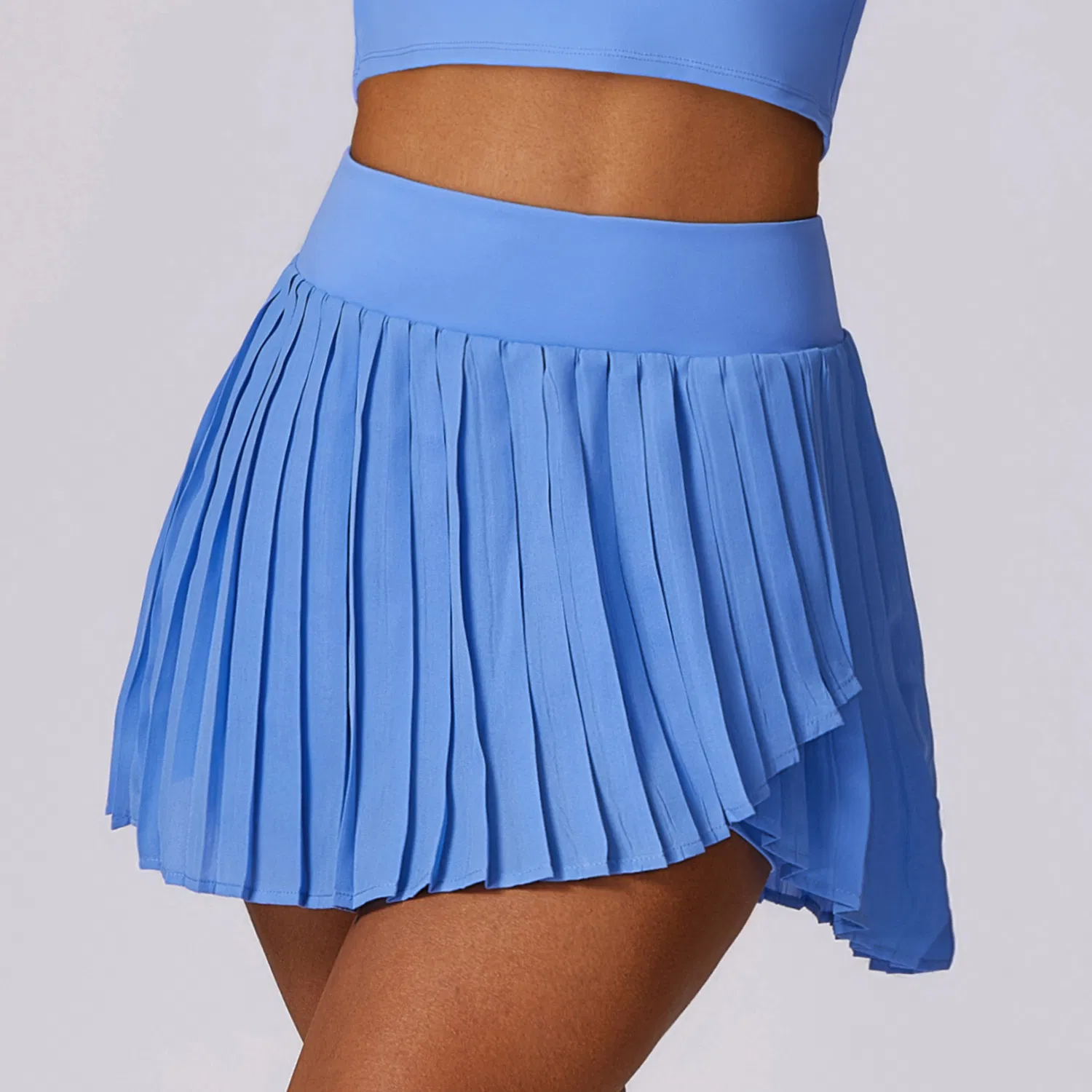 Falda de tenis plisada para mujeres con bolsillos, secado rápido, pantalones cortos de running, fitness, yoga, cintura alta, pantalones cortos atléticos, faldas deportivas para golf y entrenamiento