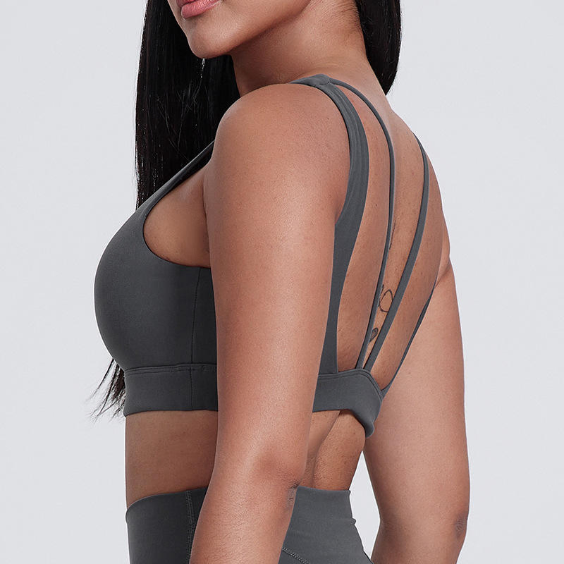 Sujetador deportivo de alto impacto para mujeres, top corto, venta al por mayor, running, ropa de entrenamiento
