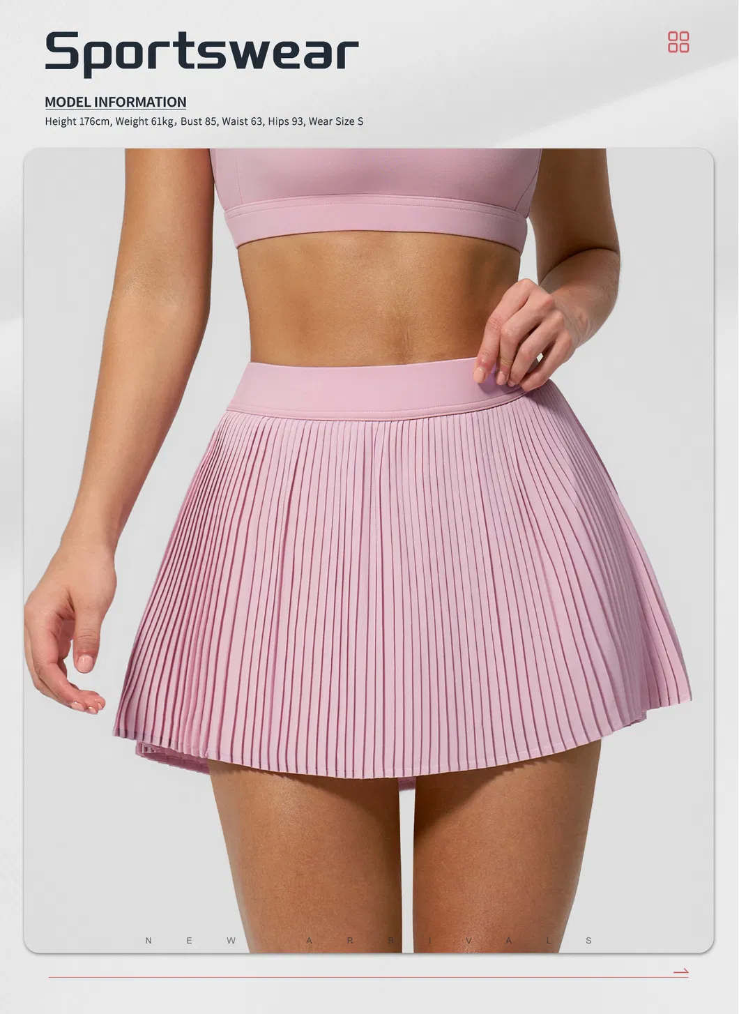 Falda de tenis detalle 4