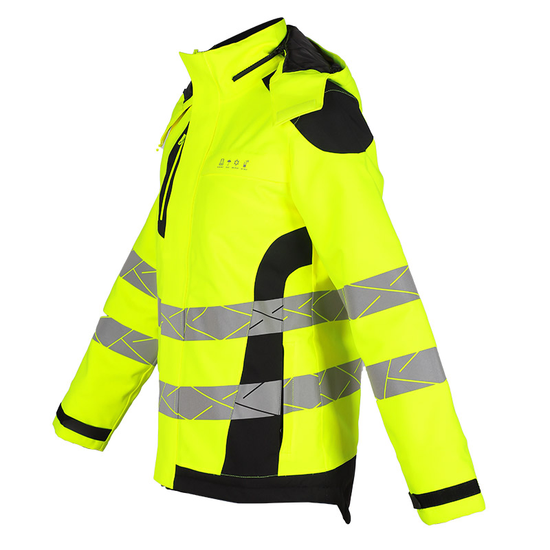 Chaqueta de seguridad visible de alta visibilidad, resistente al viento, para invierno y otoño, ropa de seguridad reflectante para trabajo al aire libre
