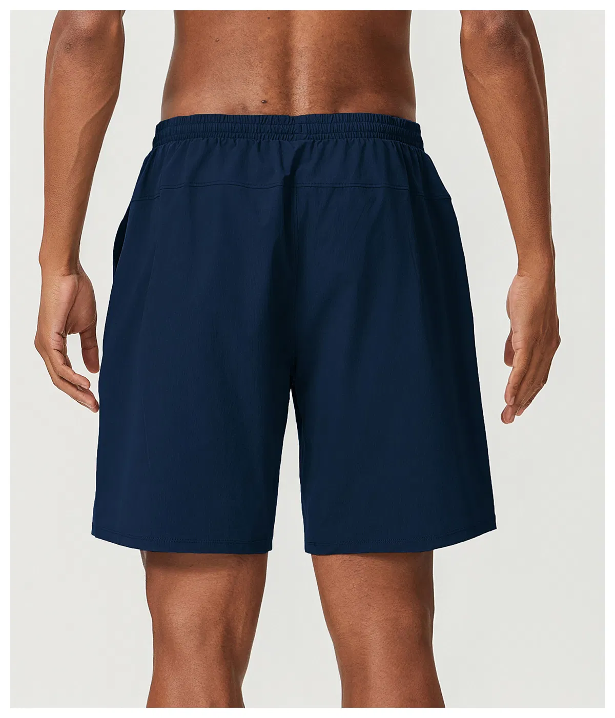 Pantalones cortos de moda deportivos para hombres, transpirables, de spandex, anti-UV, de secado rápido, con cordón, ropa de running, gimnasio, senderismo, ropa de exterior