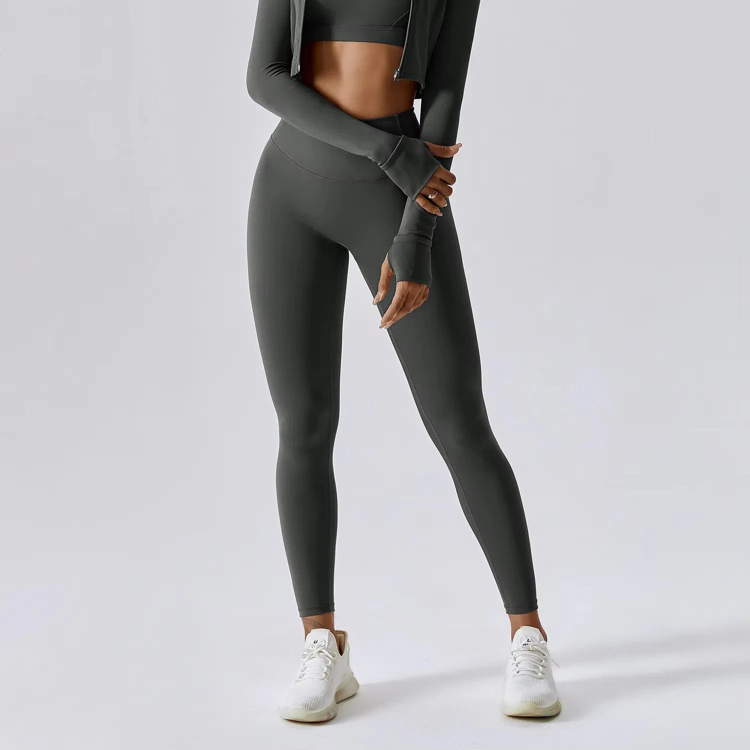 Conjunto de ropa personalizada para pilates y yoga, ropa de ocio para mujer, ropa activa, moda de fitness, trajes de gimnasio, abrigo, ropa deportiva
