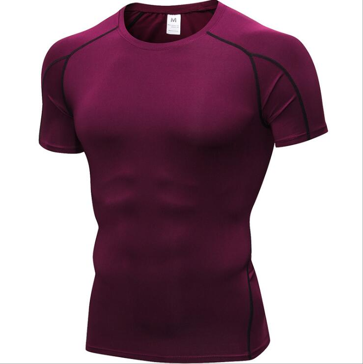 Ropa de fitness para hombres, ropa deportiva, culturismo, camisetas para el gimnasio, camisetas ajustadas, camiseta de compresión