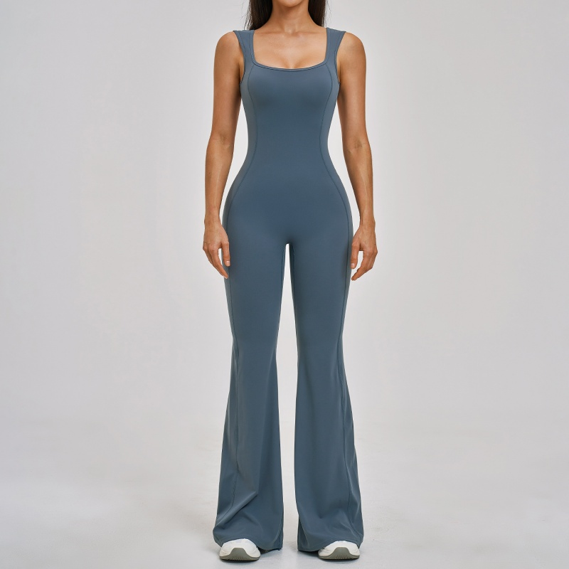 Bodysuit deportivo de espalda profunda en U para mujer, diseño de cuello en U grande, ropa transpirable y moda sexy para mujer para yoga, pilates, gimnasio y danza